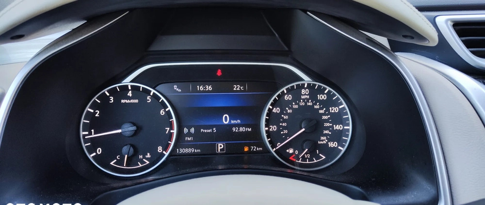Nissan Murano cena 90000 przebieg: 130889, rok produkcji 2016 z Toruń małe 191